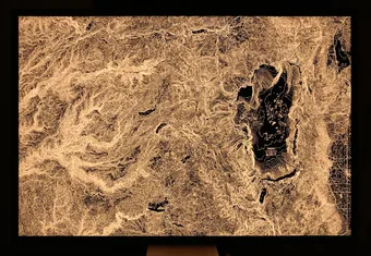 Illuminated map: 2,400 square miles around Lake Tahoe