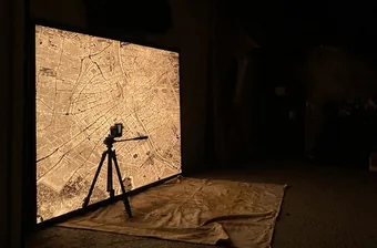 Paris illuminated map.